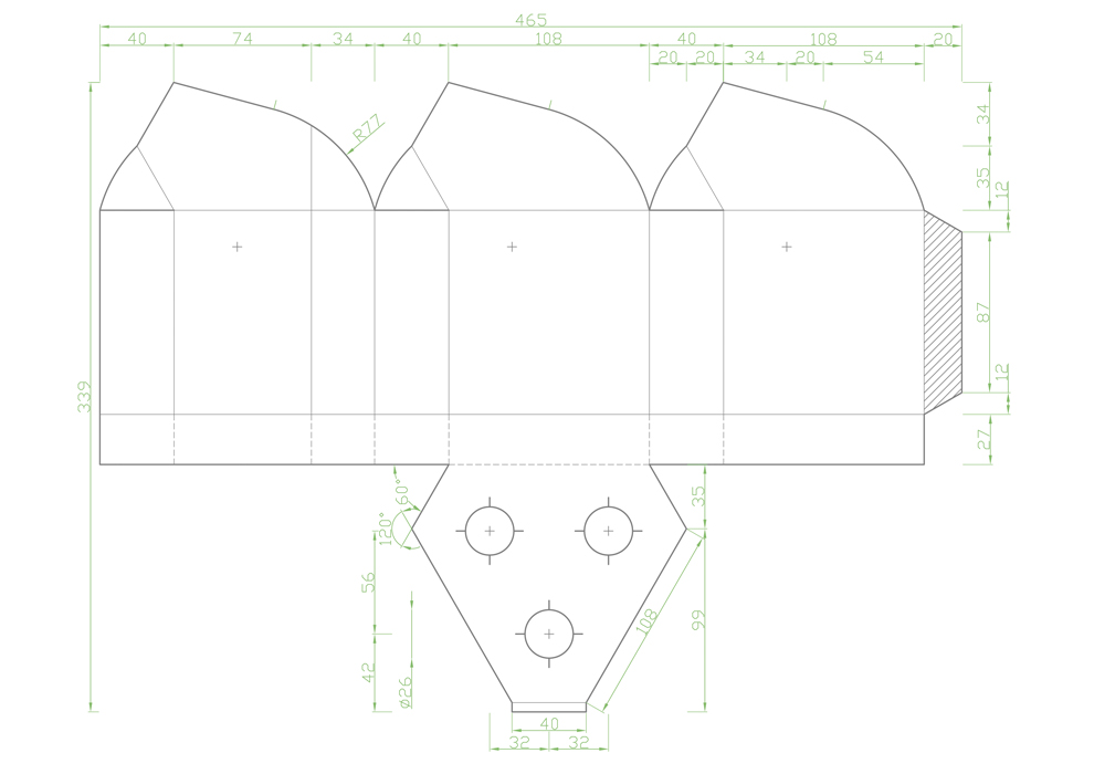 Packaging pour 3 ampoules