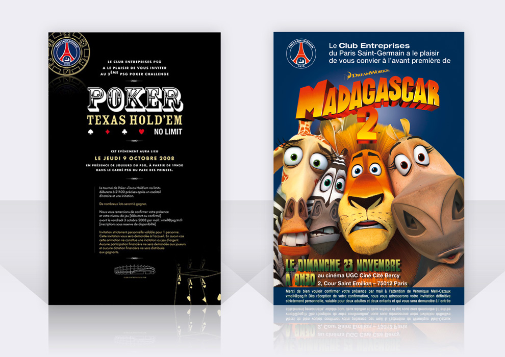 Invitations pour le Club Entreprise PSG